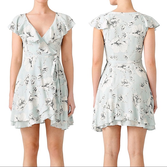 Free People Floral French Quarter Wrap Dress - Picture 10 of 10